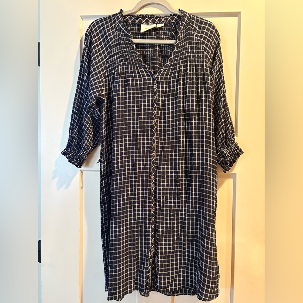 Maeve Women’s Dress - X-small - Navy & White Checked - CUTE, CLASSY